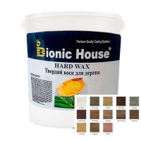"Carnauba Hard Wax" Carnauba wax for wood - universal TINTED