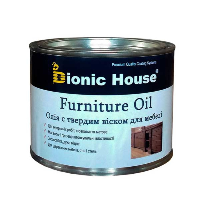 «Furniture Oil» Олія для меблів з твердим воском БЕЗБАРВНА
