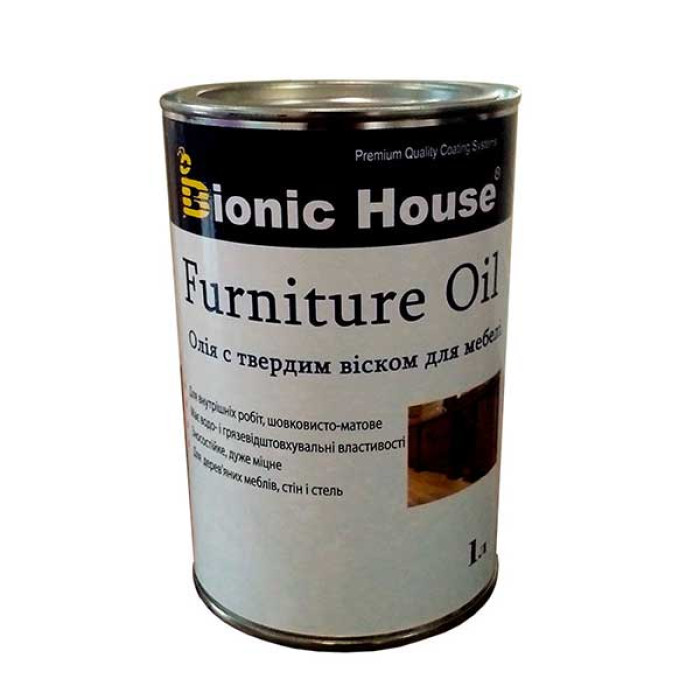 «Furniture Oil» Олія для меблів з твердим воском БЕЗБАРВНА