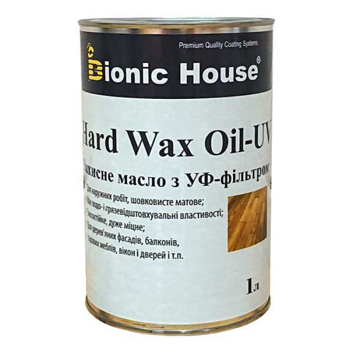«Hard Wax Oil-UV» Олія для підлоги з твердим воском СВІТЛОСТІЙКА БЕЗБАРВНА