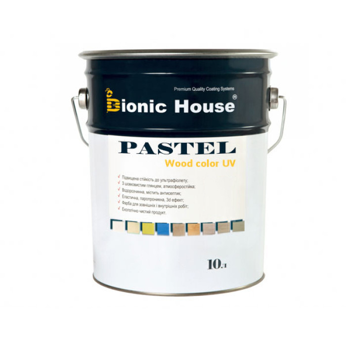 PASTEL Wood Color Сонцезахисна непрозора фарба для дерева на водній основі