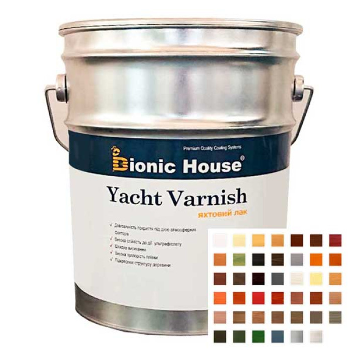 ЯХТНИЙ ЛАК КОЛІРОВАНИЙ для дерева на органічній основі 