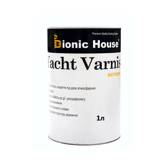 ЯХТНИЙ ЛАК БЕЗБАРВНИЙ для дерева на органічній основі