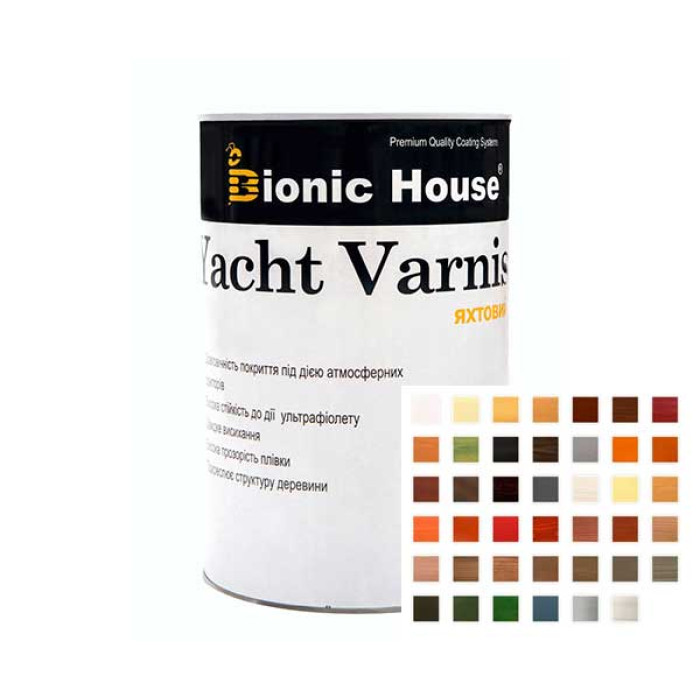 ЯХТНИЙ ЛАК КОЛІРОВАНИЙ для дерева на органічній основі 
